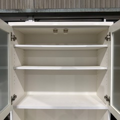 食器棚　キッチンボード　白　ホワイト　家具　キッチン収納の画像