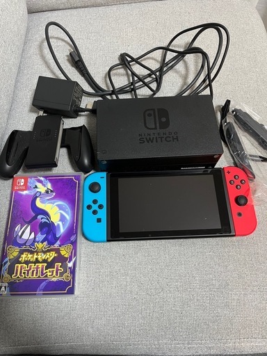 【新品同様】Switch(ポケモンバイオレット付き、箱無し)