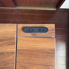 【2口コンセント付き】北欧風ドレッサー・サイドテーブル（
萩原株式会社）サイズ53cm×65cm×106.5cmの画像