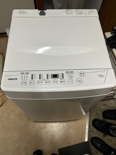 YAMAZEN 縦型洗濯機 YWM-60 6.0kg