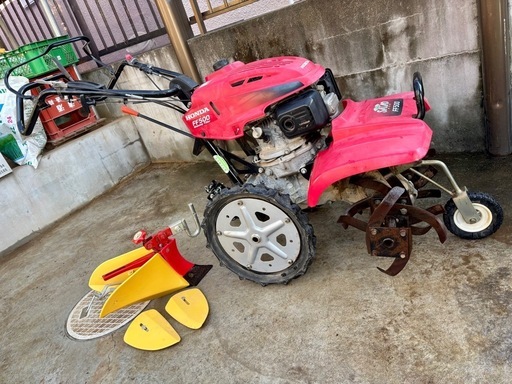 値下　耕運機 ホンダ FF500 サラダ 動作確認済 イエロー培土器 セット