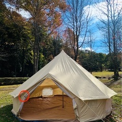 値下中！D&R 煙突穴付きベルテント（8〜10人用）の画像