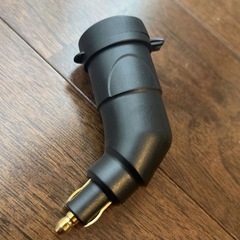 バイク用　シガーソケット USB 充電器 2ポート L字型　二輪用の画像