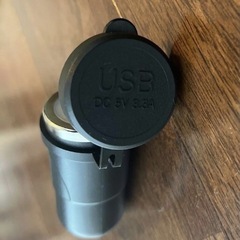 バイク用　シガーソケット USB 充電器 2ポート L字型　二輪用の画像