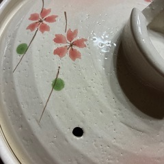 鍋  桜柄の画像