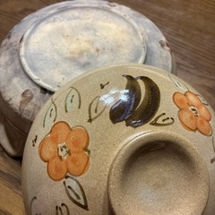 小さめお鍋　椿柄の画像