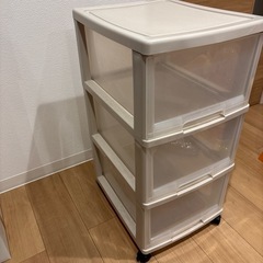 【無料】3段ラック収納　チェストの画像