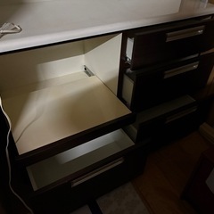 ニトリ　　食器棚　　ワイド1200の画像