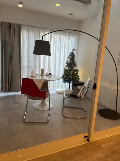 白色 円型テーブル（直径80cm）＋ IKEA トービアス椅子2脚 セット