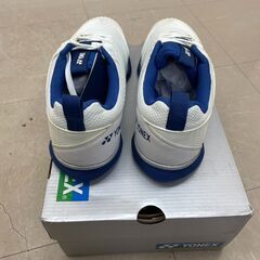 ヨネックス YONEX パワークッション ソニケージ1 メンズ ゴルフシューズ SHG-S01M 25.5cm ホワイト/ブルー スパイクレス (P2139sxYM)の画像