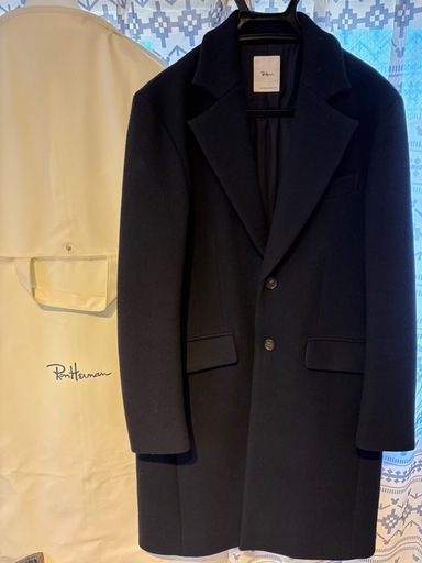 Ron Herman 最高級チェスターコート　ネイビーL size ロンハーマンガーメントケース付き　美品
