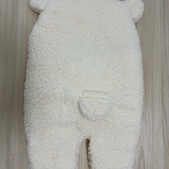 くま耳付き ボアお包み 新生児用 引き取り限定の画像