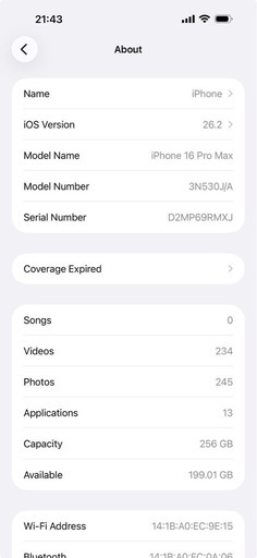 家電 iPhone 16 pro max 256 GB
