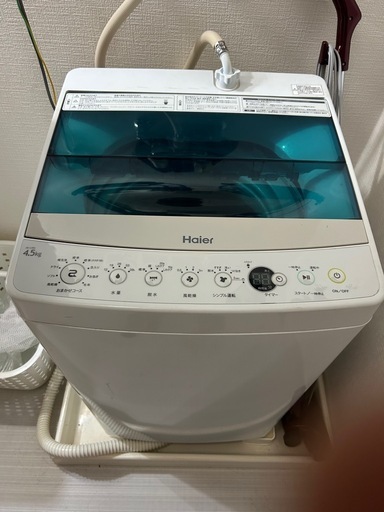 冷蔵庫,テレビ、洗濯機、ガスコンロ