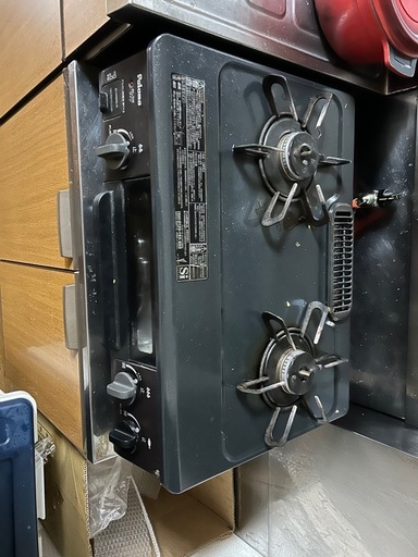 冷蔵庫,テレビ、洗濯機、ガスコンロ