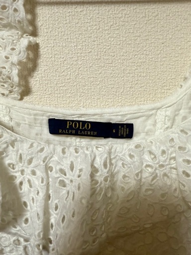 PoloRalphLauren ポロラルフローレン　ホワイト　レース　コットン