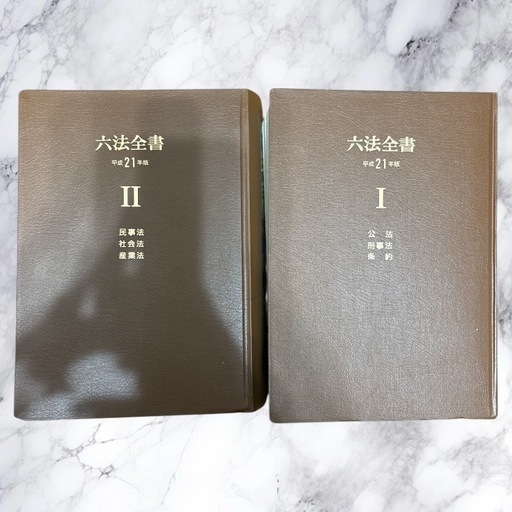 六法全書Ⅰ 六法全書Ⅱ 平成21年度版