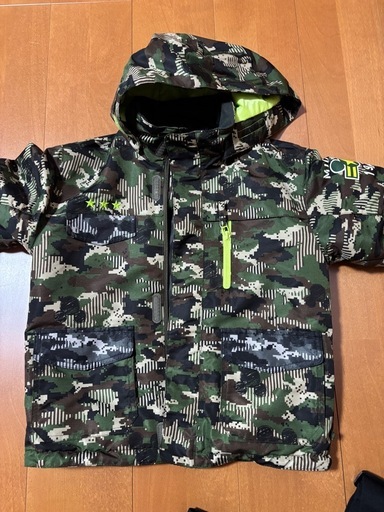 IGNIO 子供用スキーウェア 迷彩 130 ディズニーミッキー (自然素材の