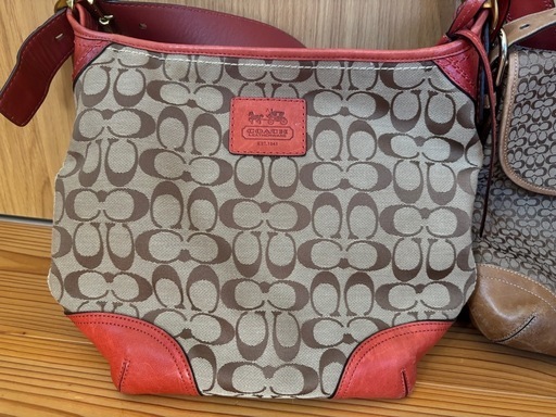【値下げ可能】coachショルダーバック　3点セット