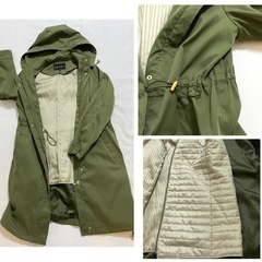 美品◾️INDIVI インディヴィ マウンテンパーカー　モッズコート　ライナー付きの画像