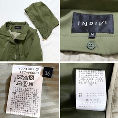 美品◾️INDIVI インディヴィ マウンテンパーカー　モッズコート　ライナー付きの画像