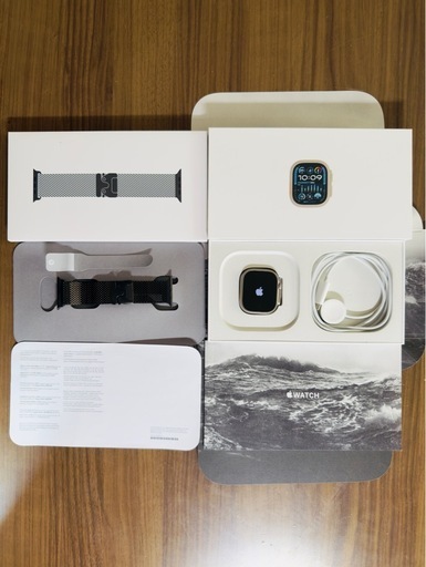 総額16万★超美品】AppleWatch Ultra 2 49mm GPS+Cellular ナチュラルチタニウムミラネーゼループ