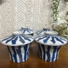 昭和ヴィンテージ☆蓋付き碗4点セットの画像