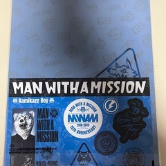 MAN WITH A MISSION  マンウィズ　一番くじ　クリアファイル　ステッカー　シールの画像