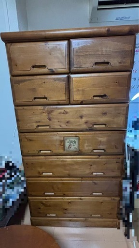 ☆値下げ☆木製整理ダンス 5段7引き出し ブラウン 楽天市場】チェスト 木製 4段 引出し付き ブラウン 幅80 奥行39.2 高さ