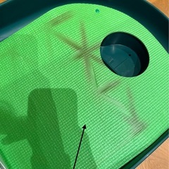 【新品未使用】RIZAP golf 練習器具 パターマットセット　一部色移りの画像