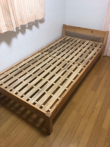 無印良品　木製ベッド　シングル　パイン材　状態良好 無印良品 木製ベッド シングル パイン材 状態良好 木製ベッド | 無印良品