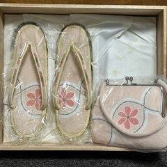 草履とバッグのセットの画像