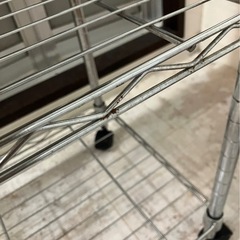 スチールラック 幅53奥行34高さ81cm　収納 ウッド調の画像