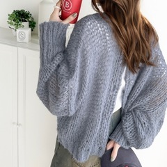 Classical Elf 前後2way度甘メッシュニットカーディガンの画像