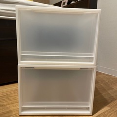 無印良品　衣類収納ケース×２の画像