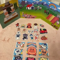 ［知育玩具］アンパンマンはじめてタブレット&アンパンマンなかよしマグネットの画像