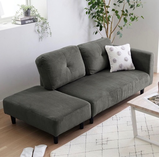 あゆみ様　ソファー コーデュロイソファー2.5人用 (あゆみ) 豊平公園のソファ《2人掛け
