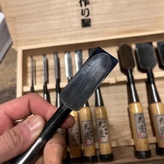 ノミ　のみ　鑿　天匠　10本セット　桐箱付き　仕込み済の画像