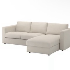 IKEA VIMLE ヴィムレ L字ソファ 寝椅子部分 収納付き の画像