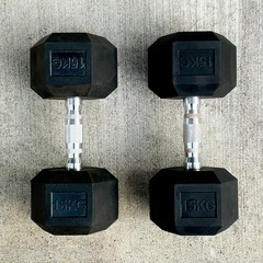 無料　0円　ダンベル　15kg×2個セットの画像