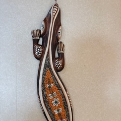 トカゲ(ゲッコウ)壁飾りアジアン雑貨の画像