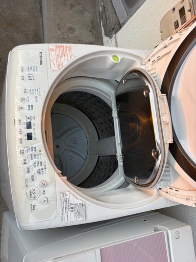 TOSHIBA8kg洗濯機乾燥付き
