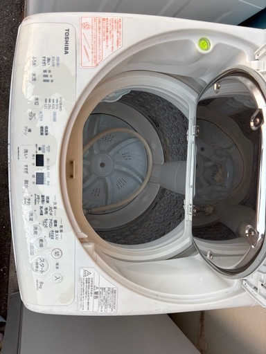TOSHIBA8kg洗濯機乾燥付き