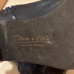 ロングブーツ　ネイビーの画像