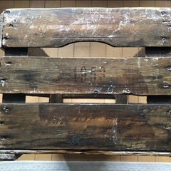 ビンテージ　ポテトボックス① ベジタブル木箱の画像