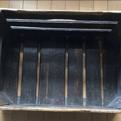 ビンテージ　ポテトボックス① ベジタブル木箱の画像