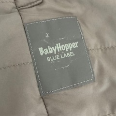 Baby Hopper、防寒ケープ 抱っこ紐カバー ベビーカー対応 フード付き グレーの画像