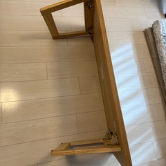 LOWYA 折りたたみテーブル ローデスク 選べる2サイズ 天然木使用 デザイン脚 ローテーブル センターテーブルの画像