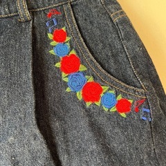 レディース デニム ショーパン フリーサイズの画像