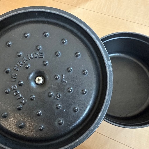 staub ストウブ ブラック 18cm ホーロー 鍋